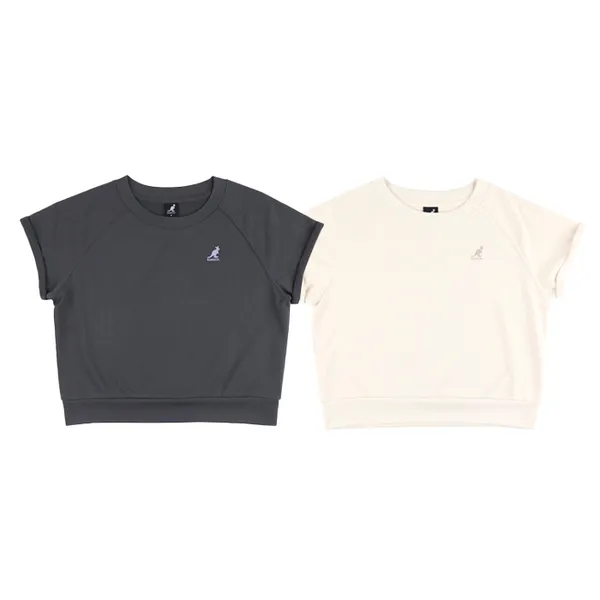 KANGOL 女 短袖上衣 毛圈休閒上衣 米色 -6322100431 歷史價格詳細信息