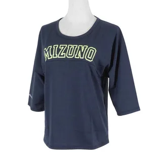 Mizuno T-Shirt [D2TA120201] 女 T恤 短袖 七分袖 復古 休閒 修飾 MIT 白 歷史價格詳細信息