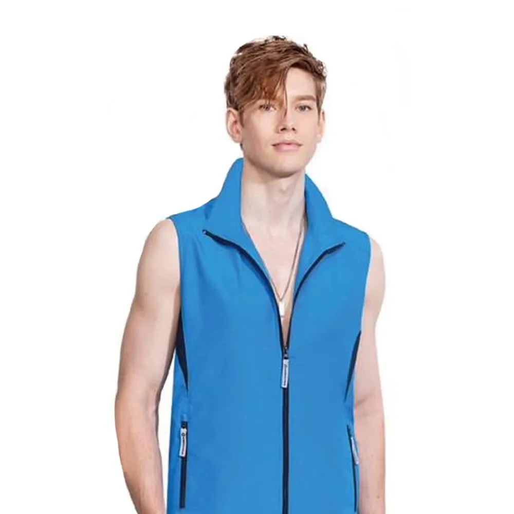 Sunrise藍底黃邊透氣網裡外套中性款-99332 歷史價格詳細信息