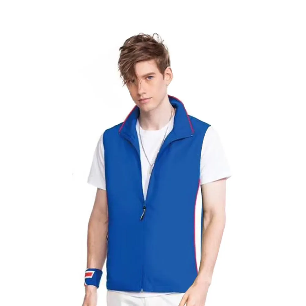 Sunrise藍底黃邊透氣網裡外套中性款-99332 歷史價格詳細信息