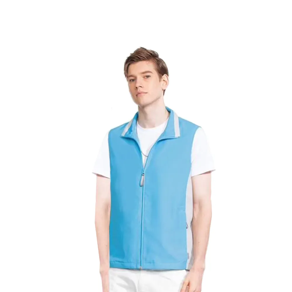 Sunrise藍底黃邊透氣網裡外套中性款-99332 歷史價格詳細信息