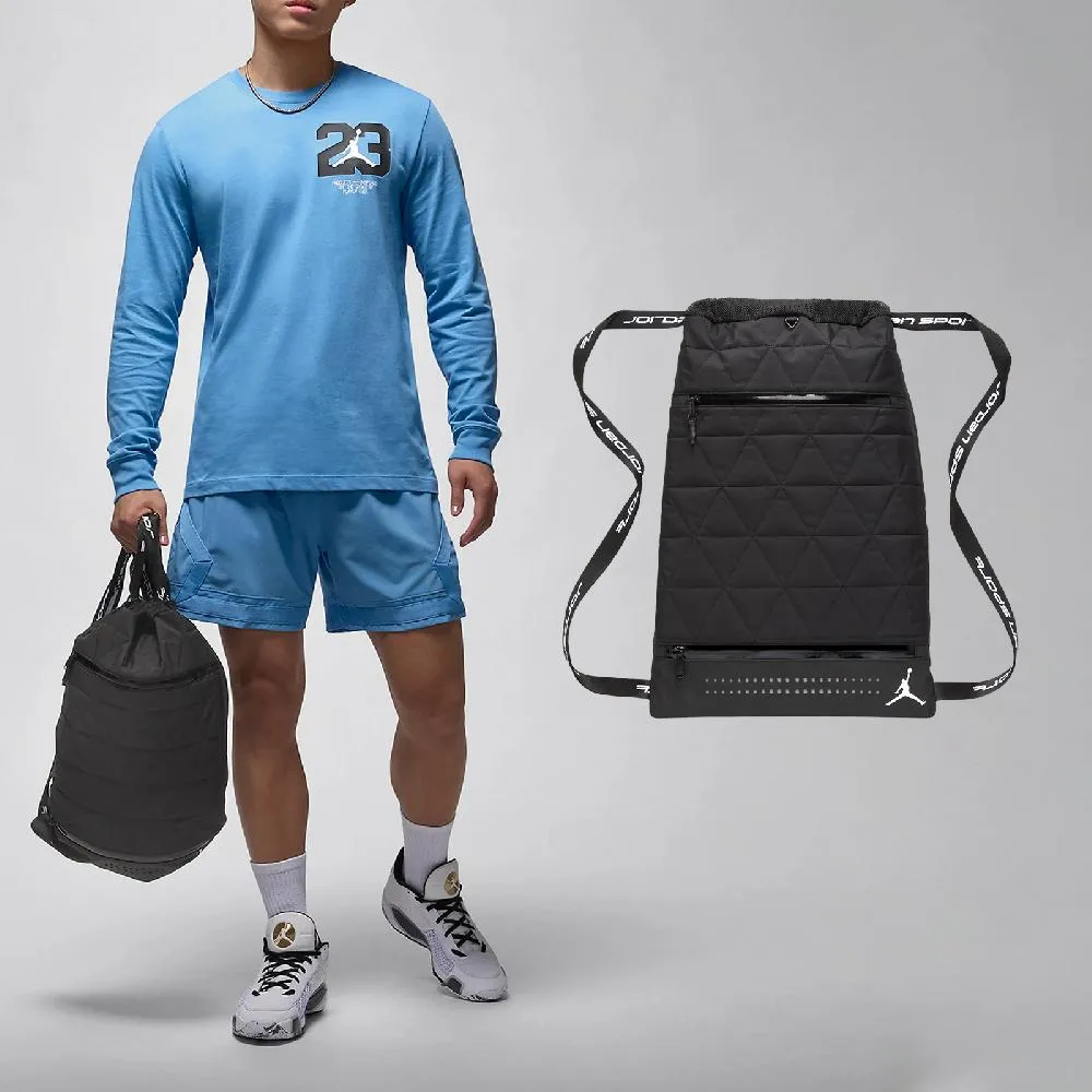 後背包 Jordan Monogram 黑 13吋 滿版印花 筆電包 雙肩包 背包 包包 JD2443026AD-001 歷史價格詳細信息