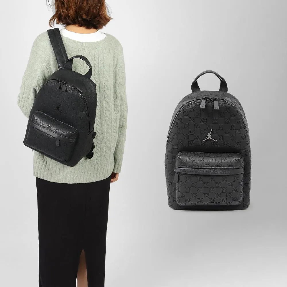 後背包 Jordan Monogram 黑 13吋 滿版印花 筆電包 雙肩包 背包 包包 JD2443026AD-001 歷史價格詳細信息