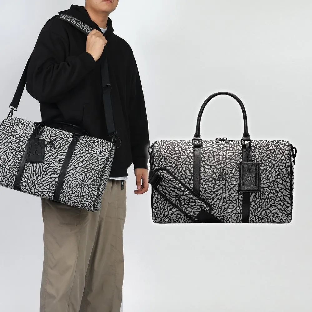 旅行袋 Jordan Monogram 黑 滿版印花 手提包 健身包 旅行袋 肩背包 包包 JD2443028AD-001 歷史價格詳細信息