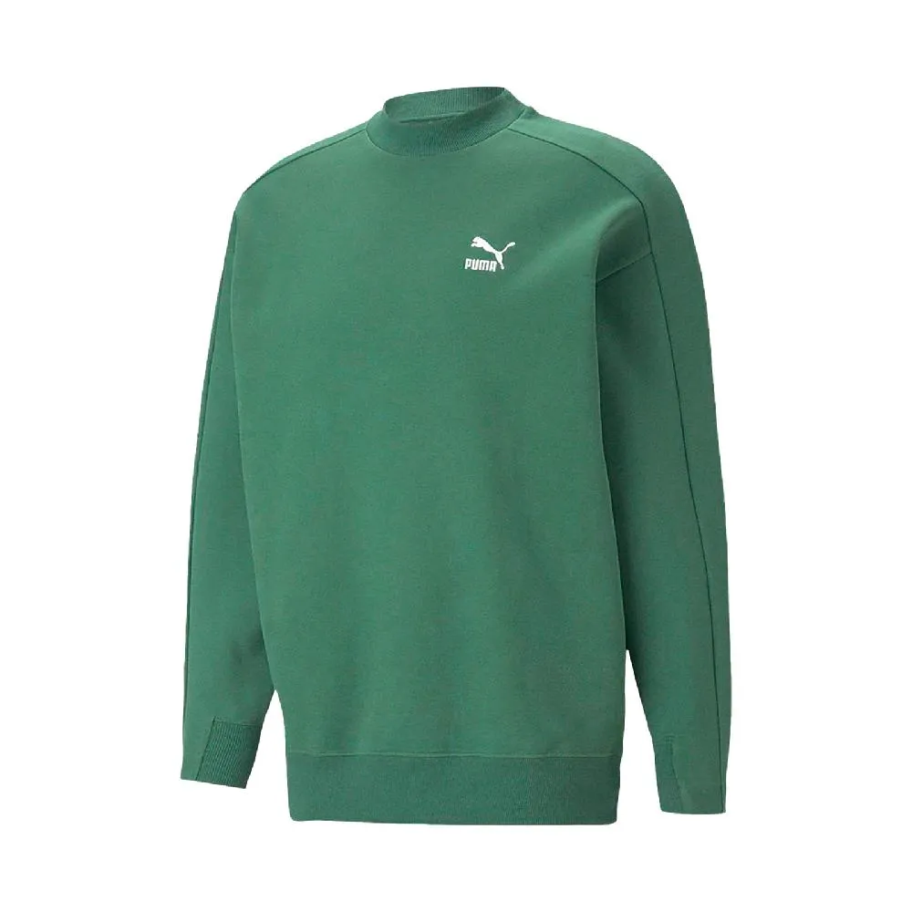 Puma 長袖上衣 T7 Mock Neck Crew 黑 男款 小高領 寬鬆 E.SO 瘦子 著用款 大學T 53948301 歷史價格詳細信息