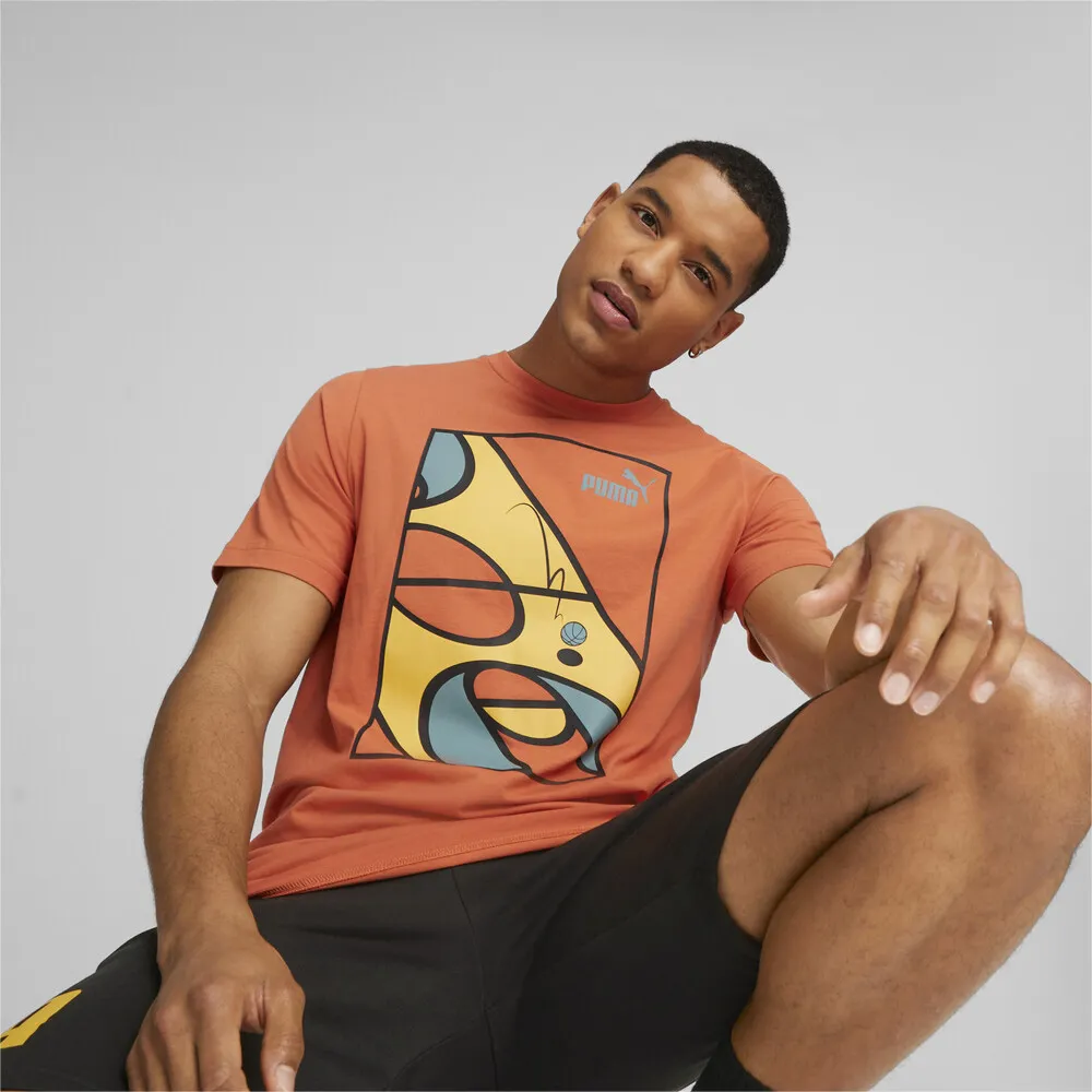 PUMA 短T 慢跑系列 FAV 藍 麻花 短袖 T恤 男 52315120 歷史價格詳細信息