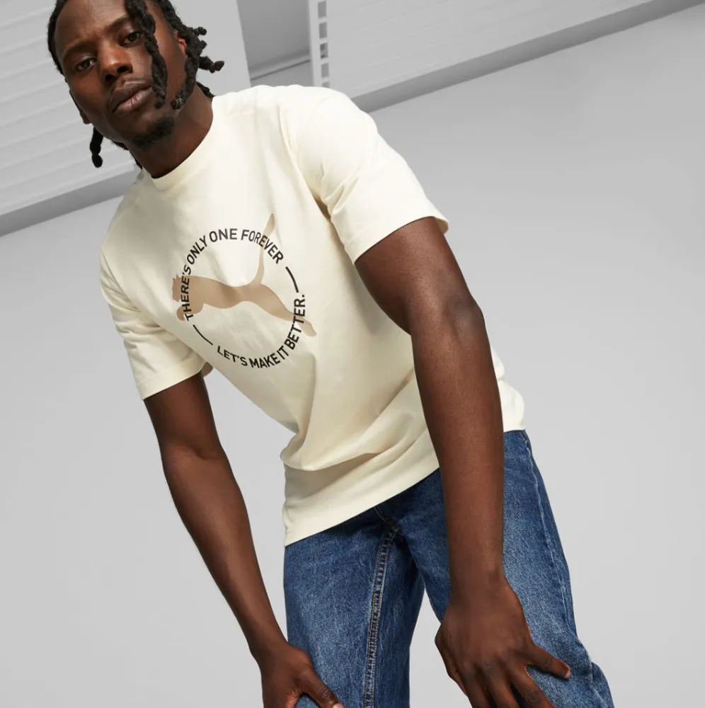 PUMA 短T 慢跑系列 FAV 藍 麻花 短袖 T恤 男 52315120 歷史價格詳細信息