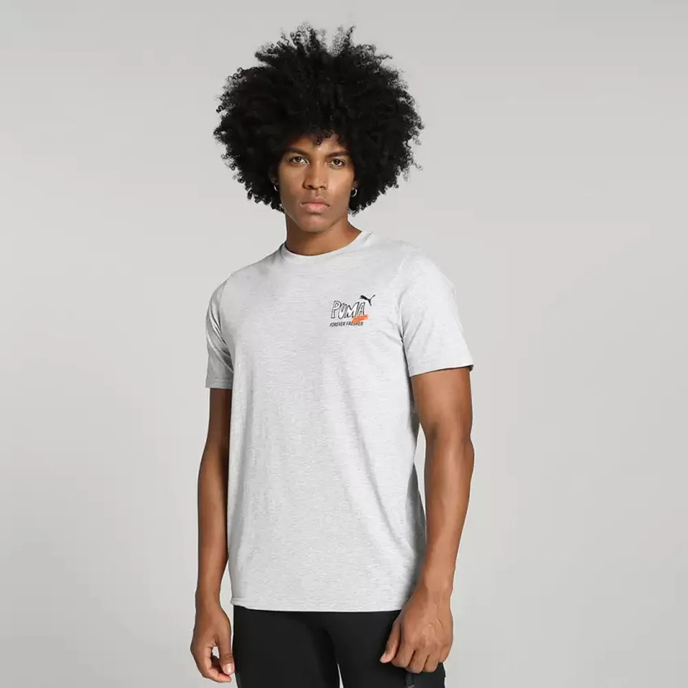 PUMA 短T 流行系列 CHANNEL 白藍 圖案 短袖 T恤 中性 68234102 歷史價格詳細信息