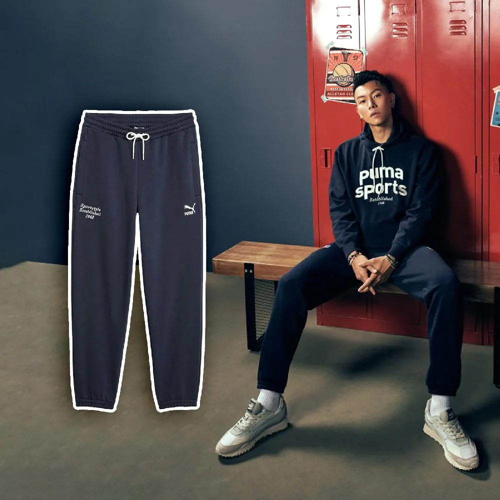 Puma 彪馬 長褲 Team Pants 男款 藍 白 棉褲 拉鍊口袋 E.SO瘦子 著用款 縮口 內刷毛 62520916 價格比較,價格查詢,歷史價格詳細信息