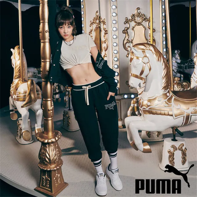 【PUMA】長褲 女 Liberty 花卉系列 T7 寬鬆 A字 喇叭褲  運動 休閒 印花 歐規(62267301) 歷史價格詳細信息