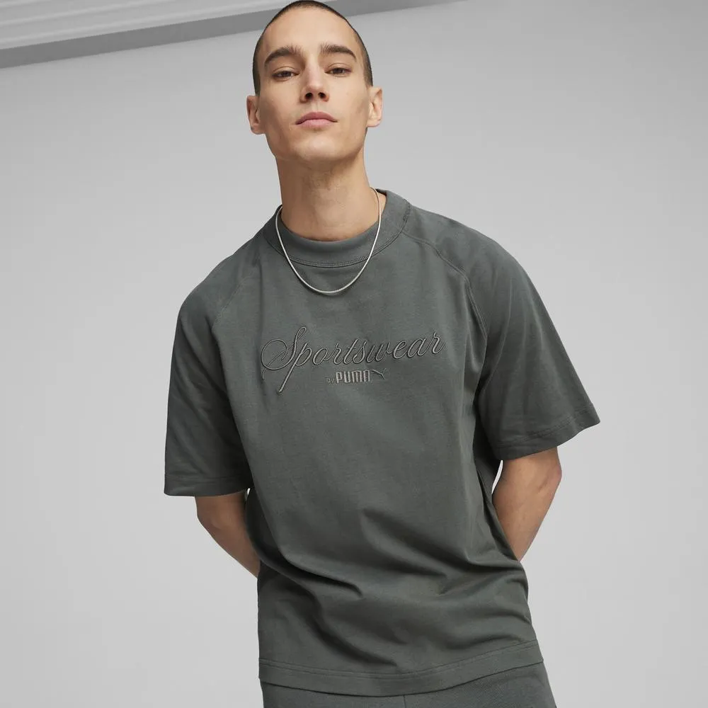PUMA 短T 流行系列 DOWNTOWN 湖綠 橘LOGO 短袖 T恤 男 53824884 歷史價格詳細信息