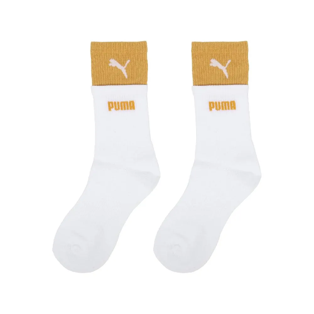 Puma 彪馬 長襪 Fashion Crew Sock 女款 棕 白 中筒襪 休閒襪 襪子 BB145201 歷史價格詳細信息