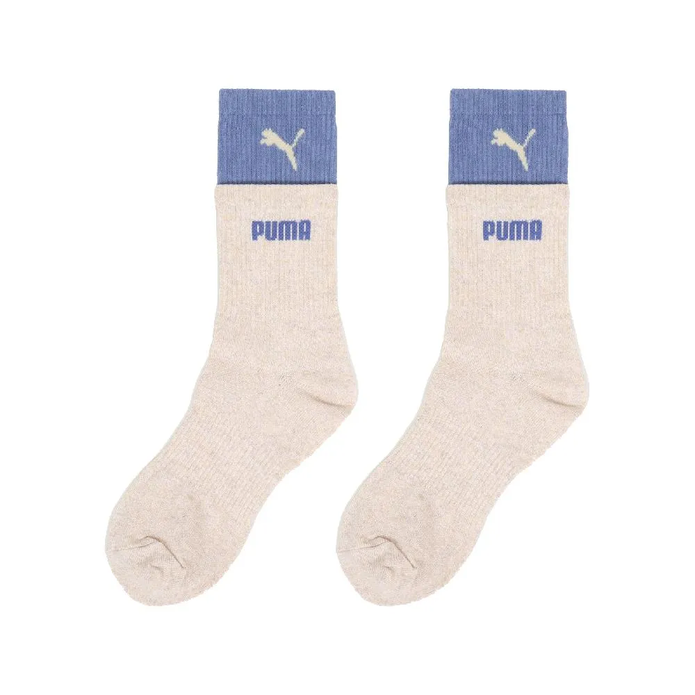 Puma 彪馬 長襪 Fashion Crew Sock 女款 棕 白 中筒襪 休閒襪 襪子 BB145201 歷史價格詳細信息
