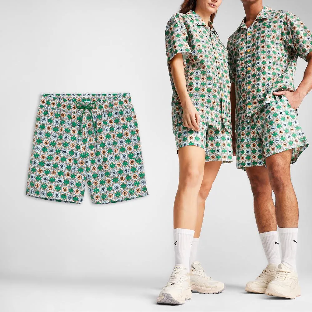 Puma 彪馬 短褲 Palm Resort Shorts 女款 粉 白 5吋 抽繩 王淨款 68300830 歷史價格詳細信息