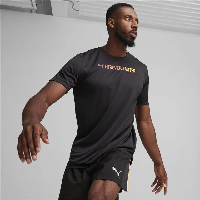 PUMA 男 慢跑系列圖樣7吋短風褲 - 52020601 歷史價格詳細信息