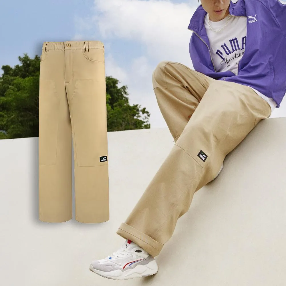 Puma 彪馬 長褲 Team Pants 男款 藍 白 棉褲 拉鍊口袋 E.SO瘦子 著用款 縮口 內刷毛 62520916 歷史價格詳細信息