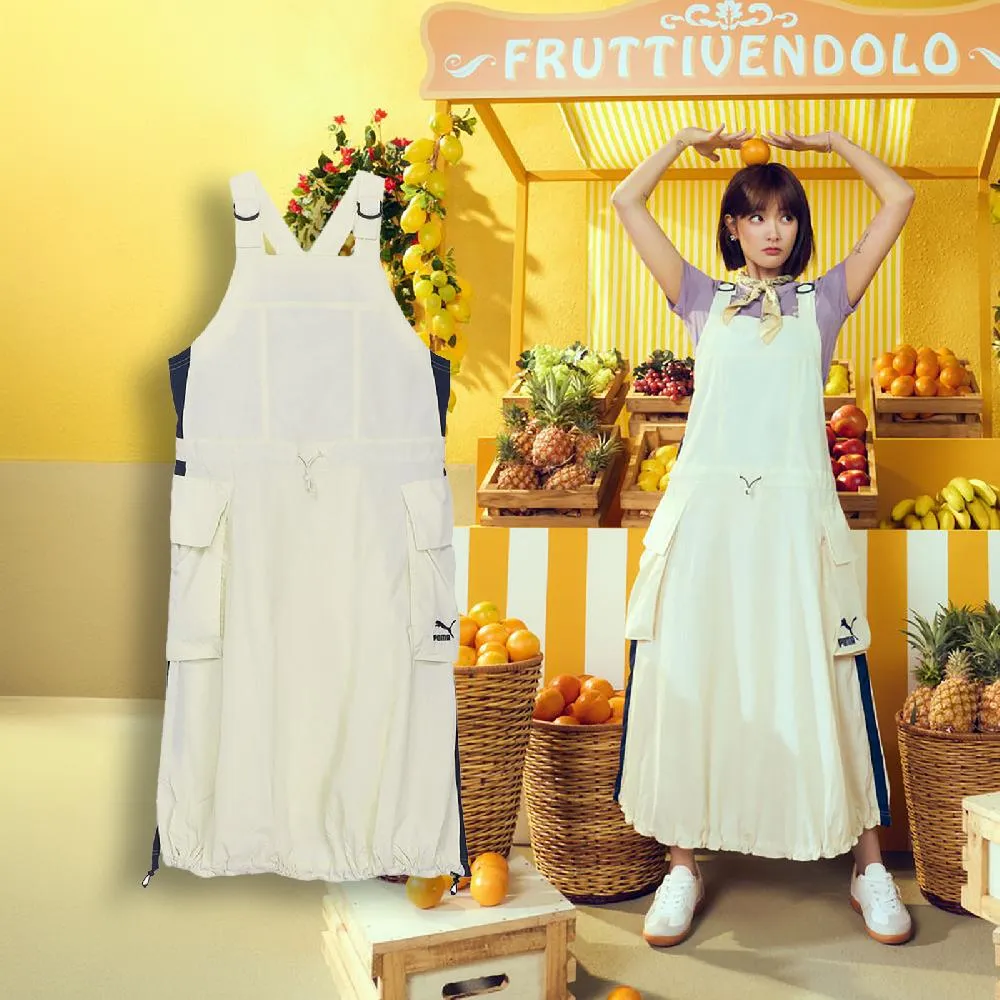 Puma 彪馬 裙子 DOWNTOWN Cargo Midi Skirt 黑 抽繩 Julia吳卓源同款 中長裙 62665601 歷史價格詳細信息