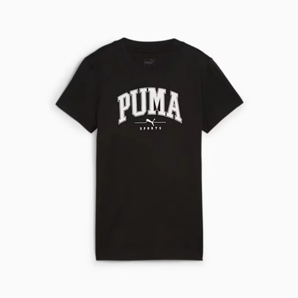 【PUMA】基本系列Squad短袖T恤(F) 短袖上衣 女 黑色-68153701 歷史價格詳細信息