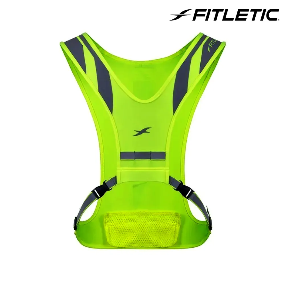 Fitletic 輕量跑步反光背心GLO VEST 黑色｜夜跑 路跑 慢跑 自行車 單車 機車族 歷史價格詳細信息