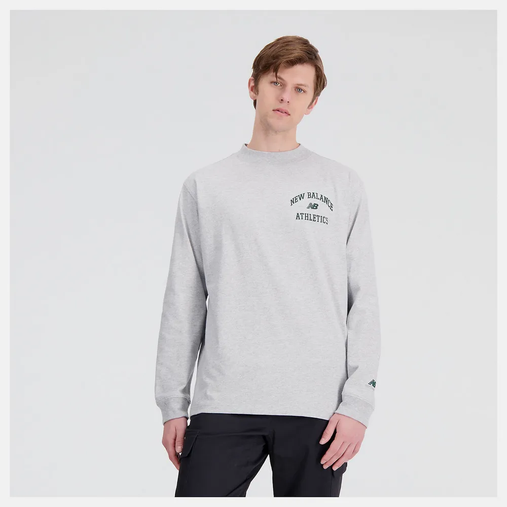 New Balance 長袖上衣 Athletics Sweatshirts 女款 深藍 寬鬆 短版 休閒 NB 大學T AWT31557NNY 歷史價格詳細信息