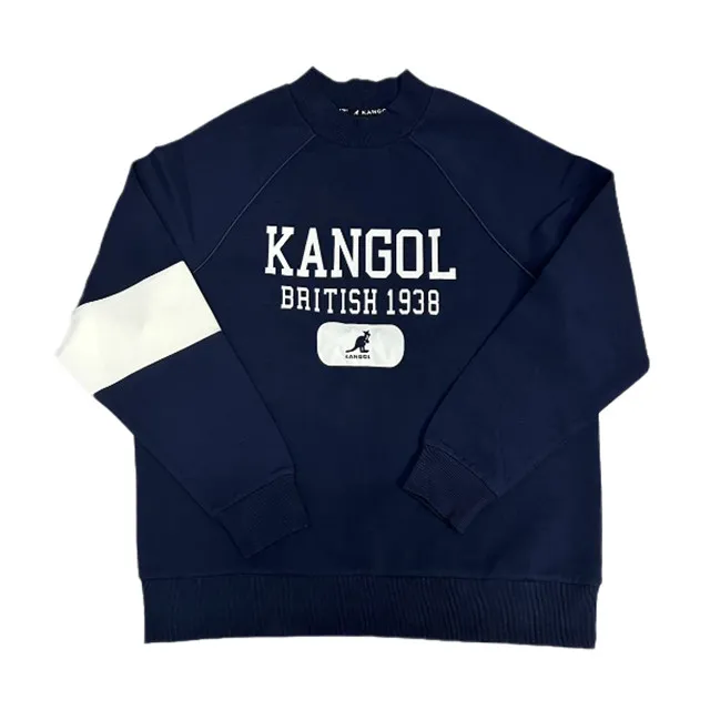 KANGOL 長袖 大學T 寶藍 黑框英文 LOGO條紋 鬆緊 中性 6255100282 歷史價格詳細信息