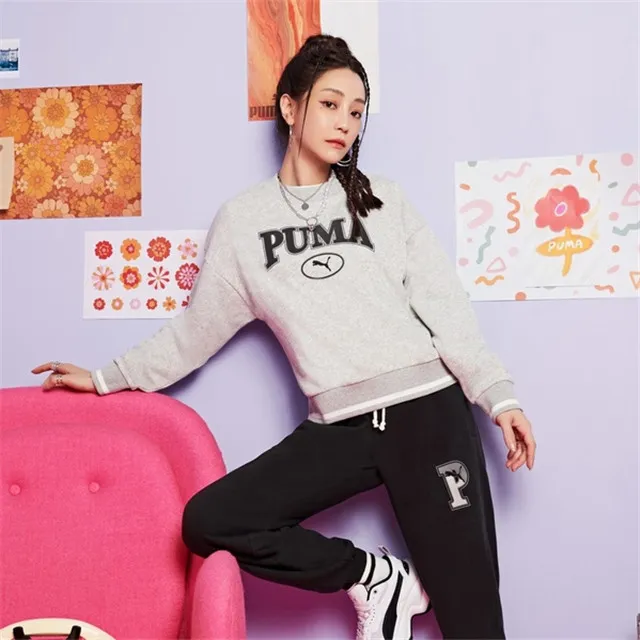 PUMA 大學T 基本系列 SQUAD 灰色 LOGO 謝欣穎 圓領衫 女 62359704 歷史價格詳細信息