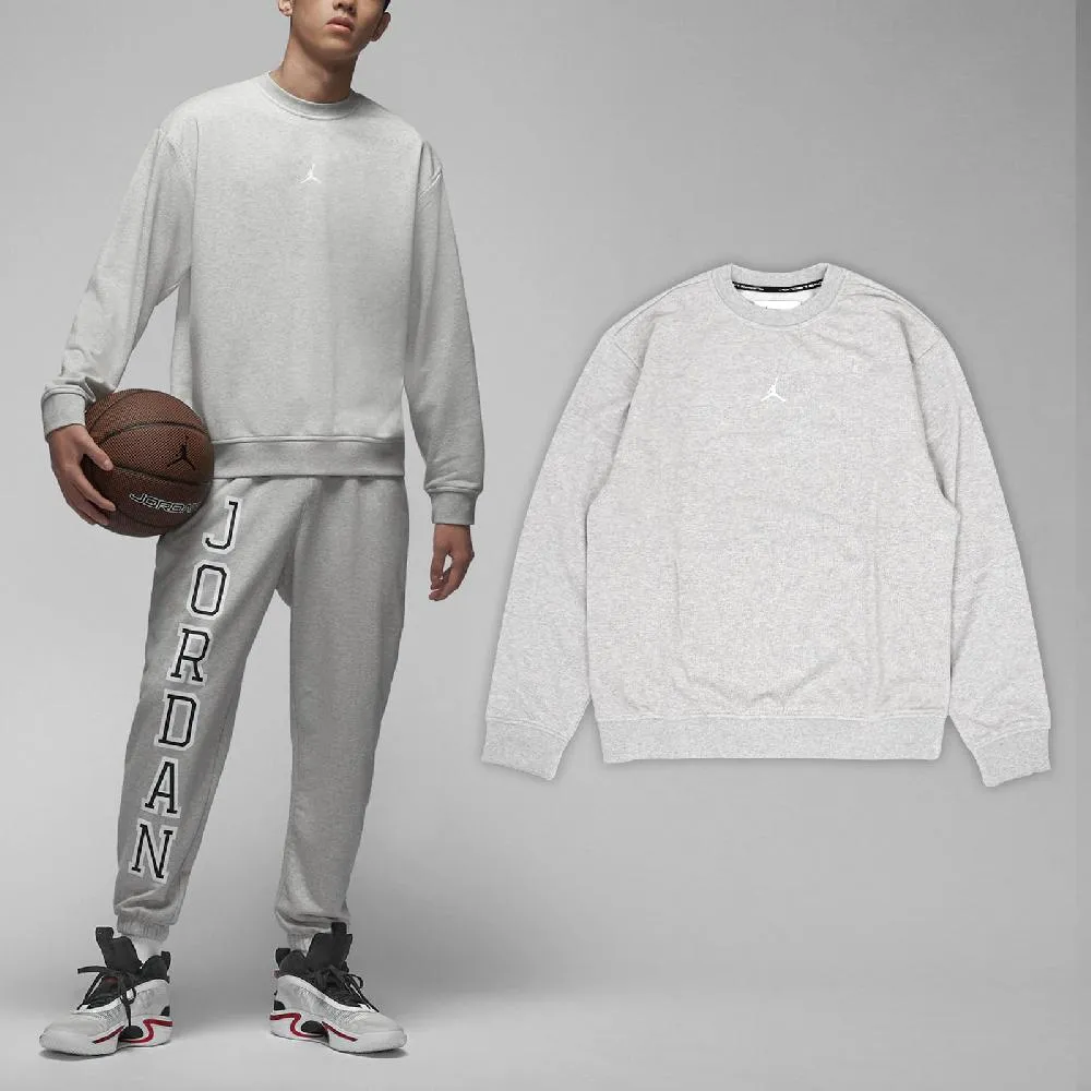 長袖 Jordan Fleece 男款 灰 毛圈布 寬鬆 大學T 衛衣 HQ4889-041 歷史價格詳細信息