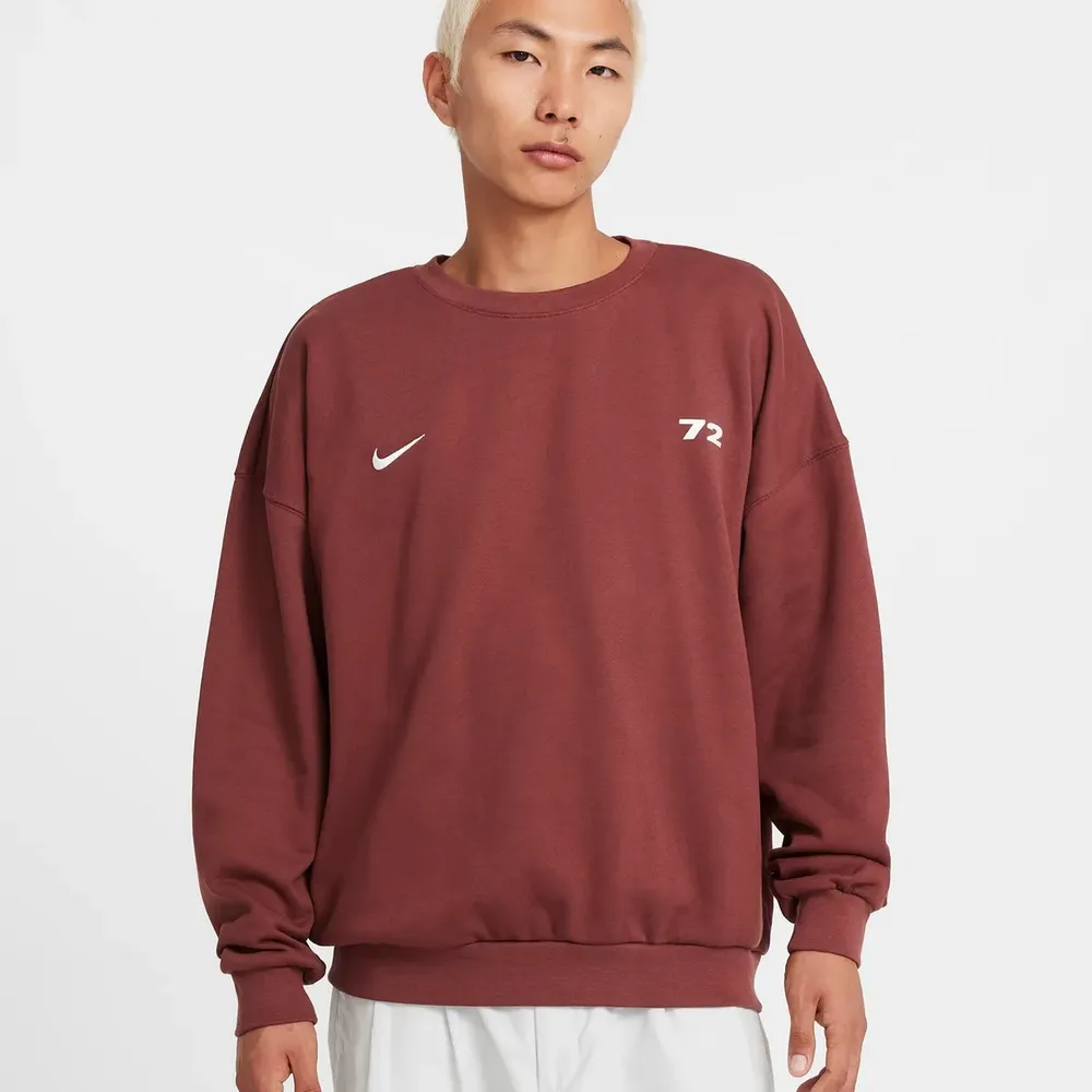 Nike 大學T Oversized Sweatshirt 女款 寬鬆 長版 落肩 寬衣袖 微刷毛 橘棕 黑 DD5611-816 歷史價格詳細信息