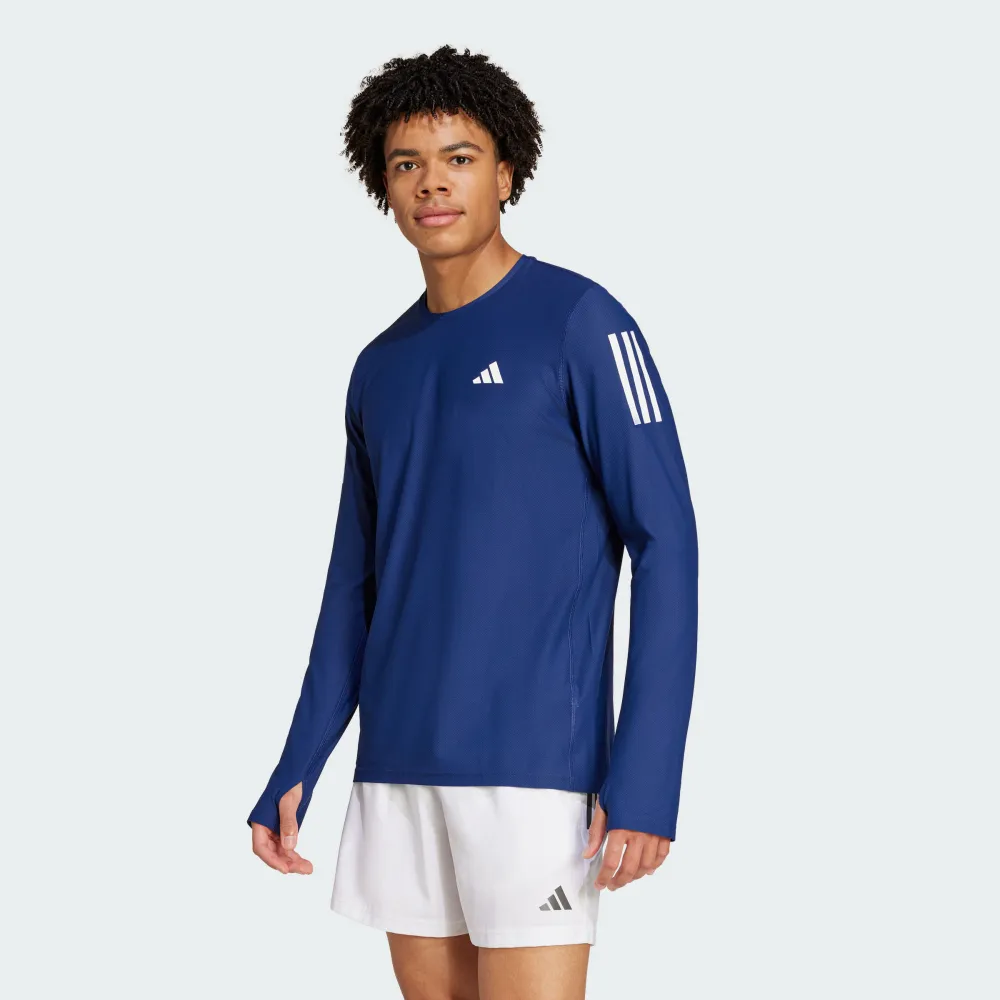 Adidas OTR B LS IN1486 男 長袖 上衣 運動 慢跑 訓練 吸濕排汗 拇指洞 反光 黑 白 歷史價格詳細信息
