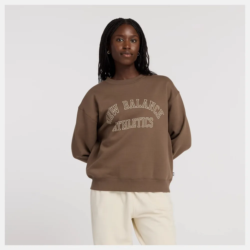【New Balance】文字刷毛上衣 長袖上衣 女 美規 咖啡色_WT43516DUO-F 價格比較,價格查詢,歷史價格詳細信息