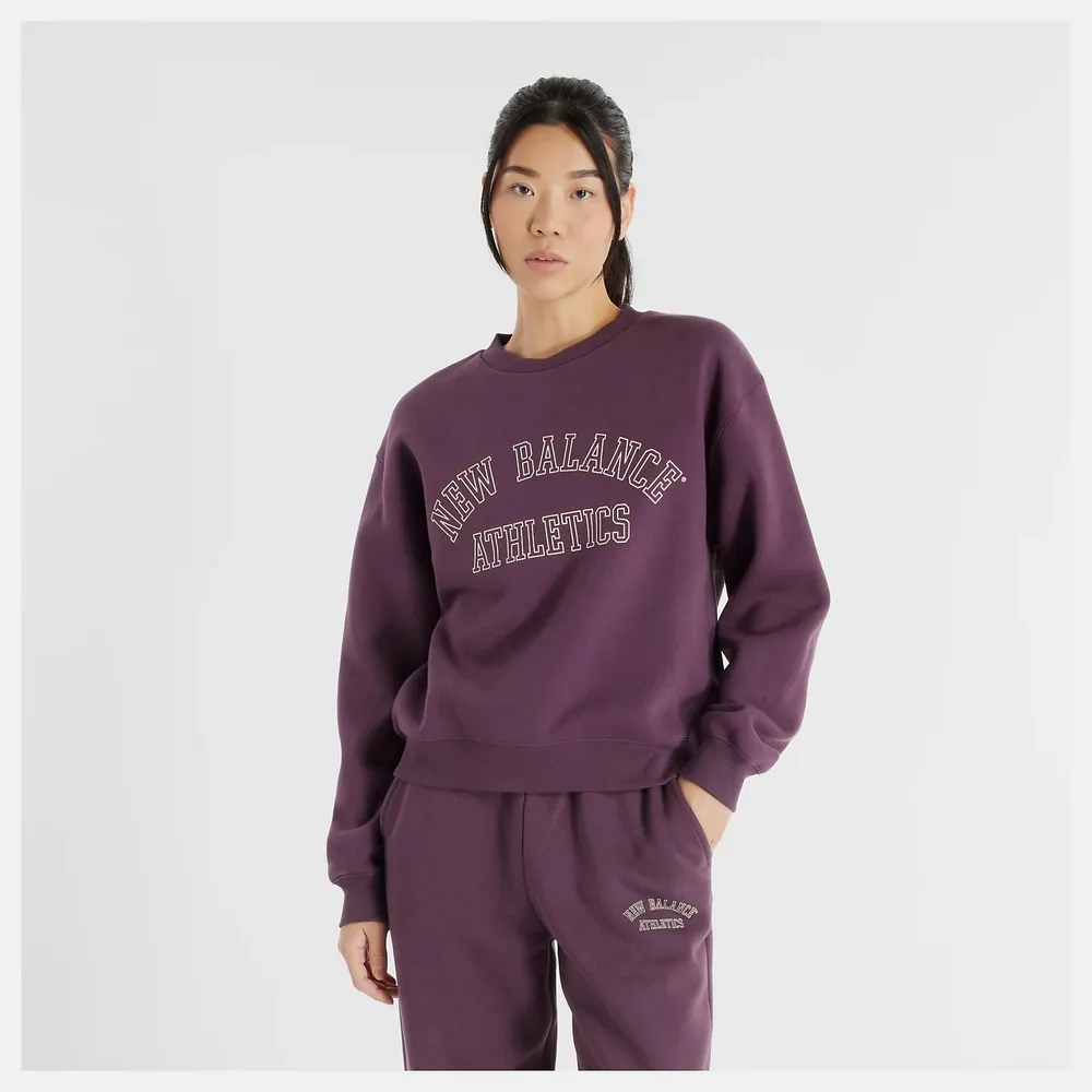 【New Balance】文字刷毛上衣 長袖上衣 女 美規 咖啡色_WT43516DUO-F 歷史價格詳細信息