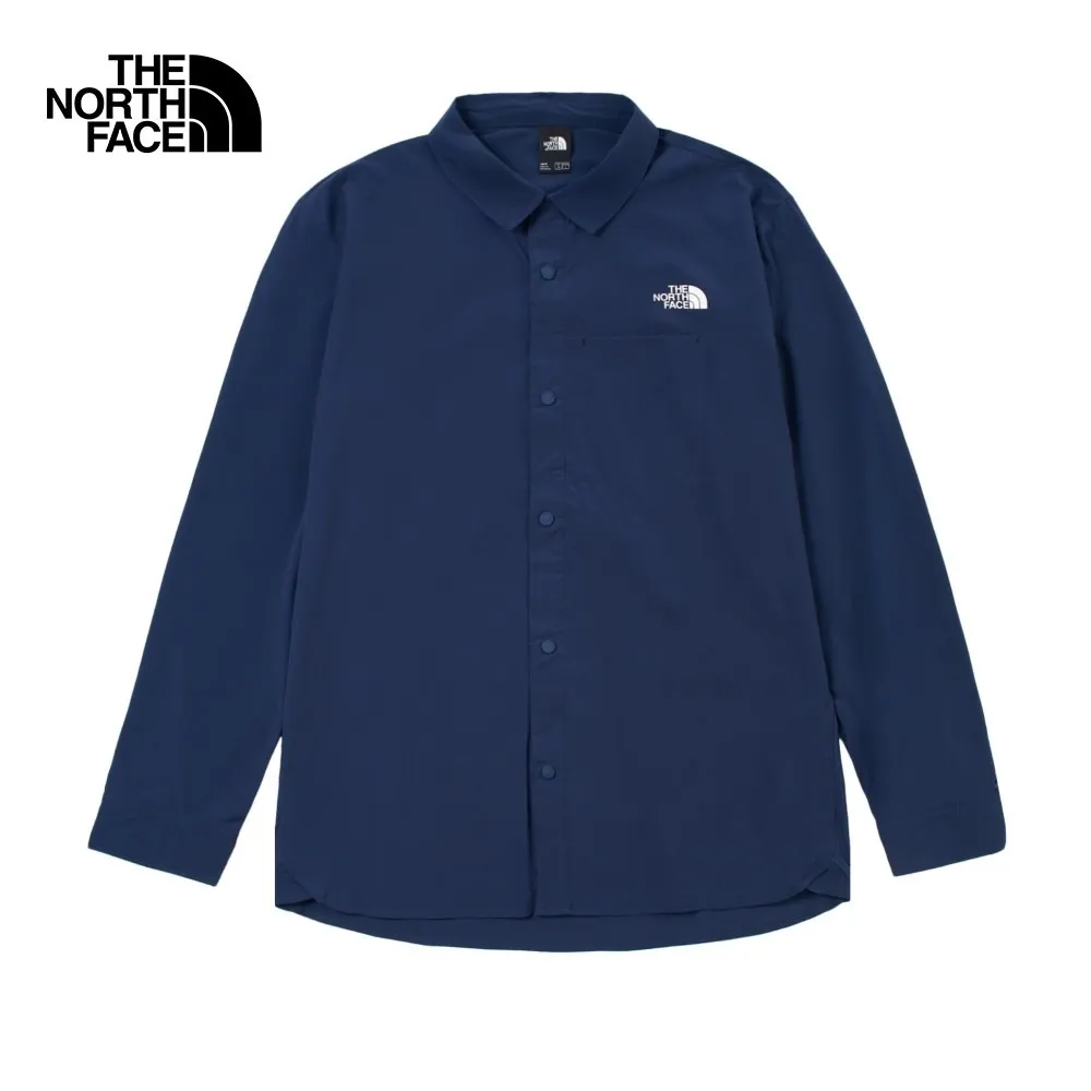 【The North Face 男 長袖襯衫《橘紅》】A3CA-649/休閒/旅遊/上衣/襯衫/悠遊山水 歷史價格詳細信息