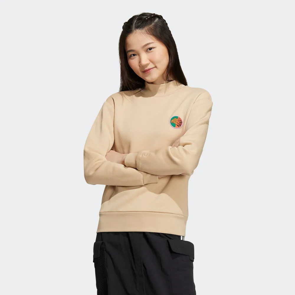 ADIDAS 圓領套頭衫 W VBE SWEAT 女 IA6771 米白色 歷史價格詳細信息