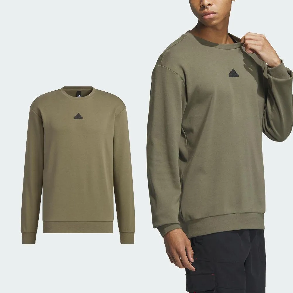 adidas 愛迪達 大學T Sports 男款 米白 奶茶色 白 法國棉 基本款 運動 長袖 衛衣 上衣 IQ1370 歷史價格詳細信息