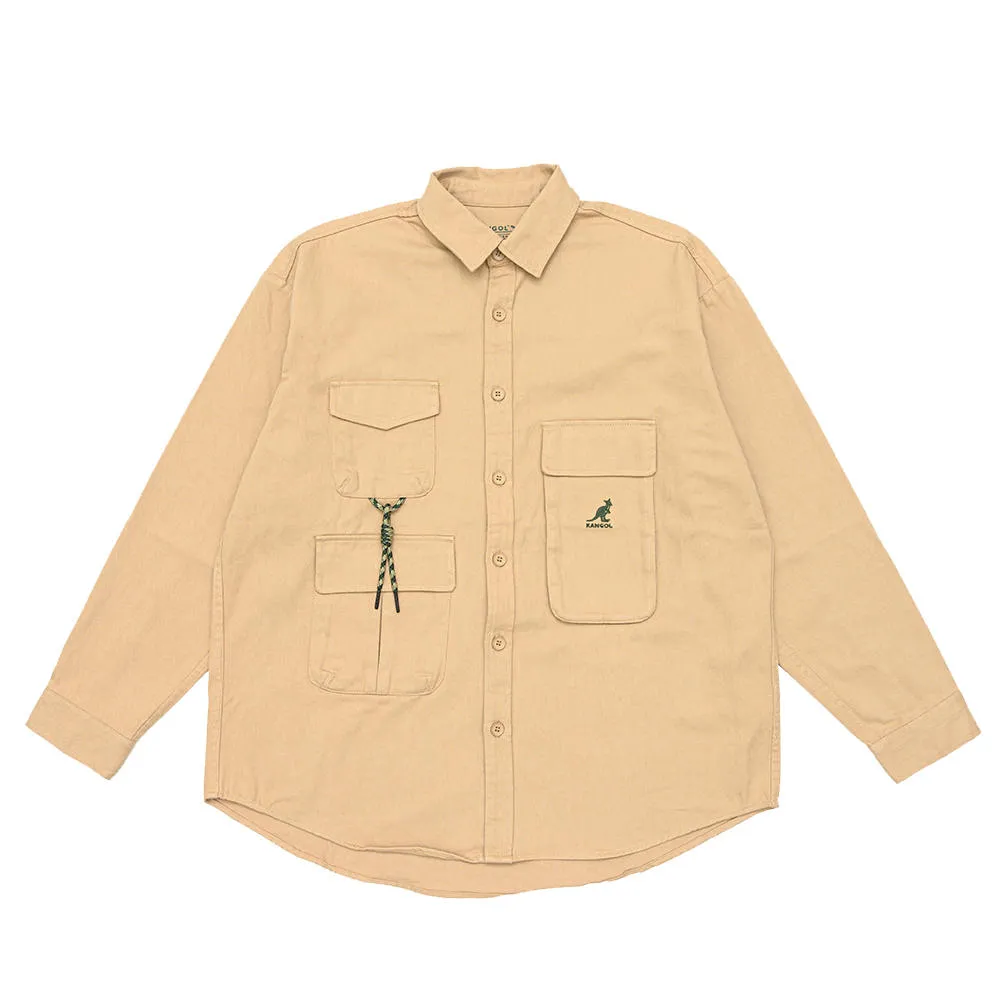 KANGOL 長袖 襯衫 深灰 工裝 中性 6255147010 歷史價格詳細信息