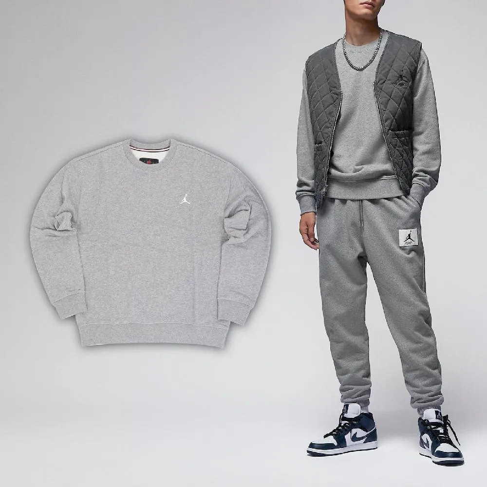 Nike 長袖 Jordan 男款 灰 大學T 基本款 小LOGO 刺繡 喬丹 衛衣【ACS】 DQ7521-091 歷史價格詳細信息