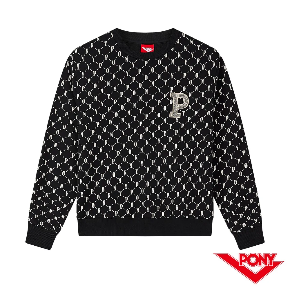 【PONY】MONOGRAM LOGO 大學T 女款 粉紫色 歷史價格詳細信息