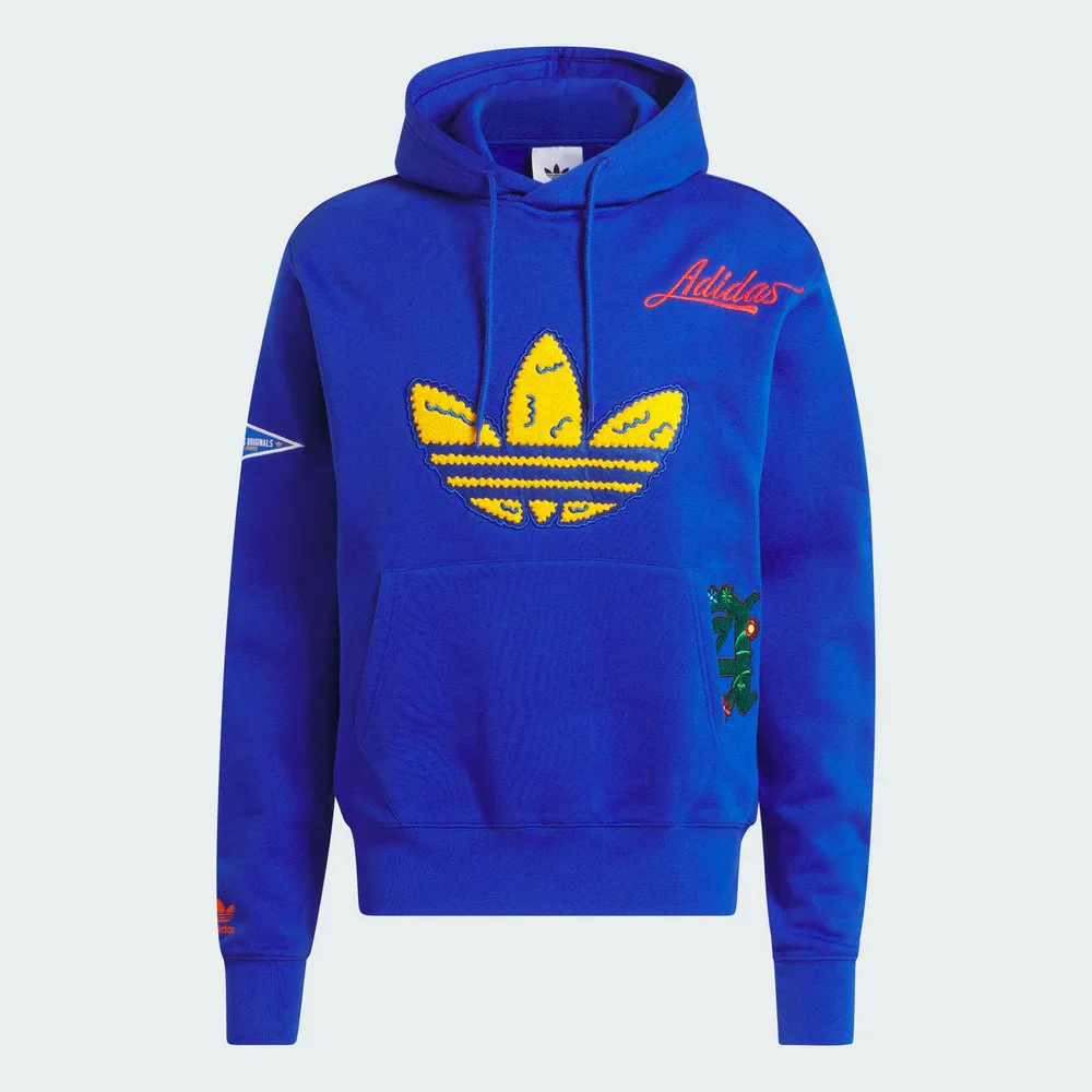 Adidas C Badge Hoody [IL2354] 男 連帽 上衣 帽T 亞洲版 休閒 學院風 刷毛 保暖 綠 歷史價格詳細信息