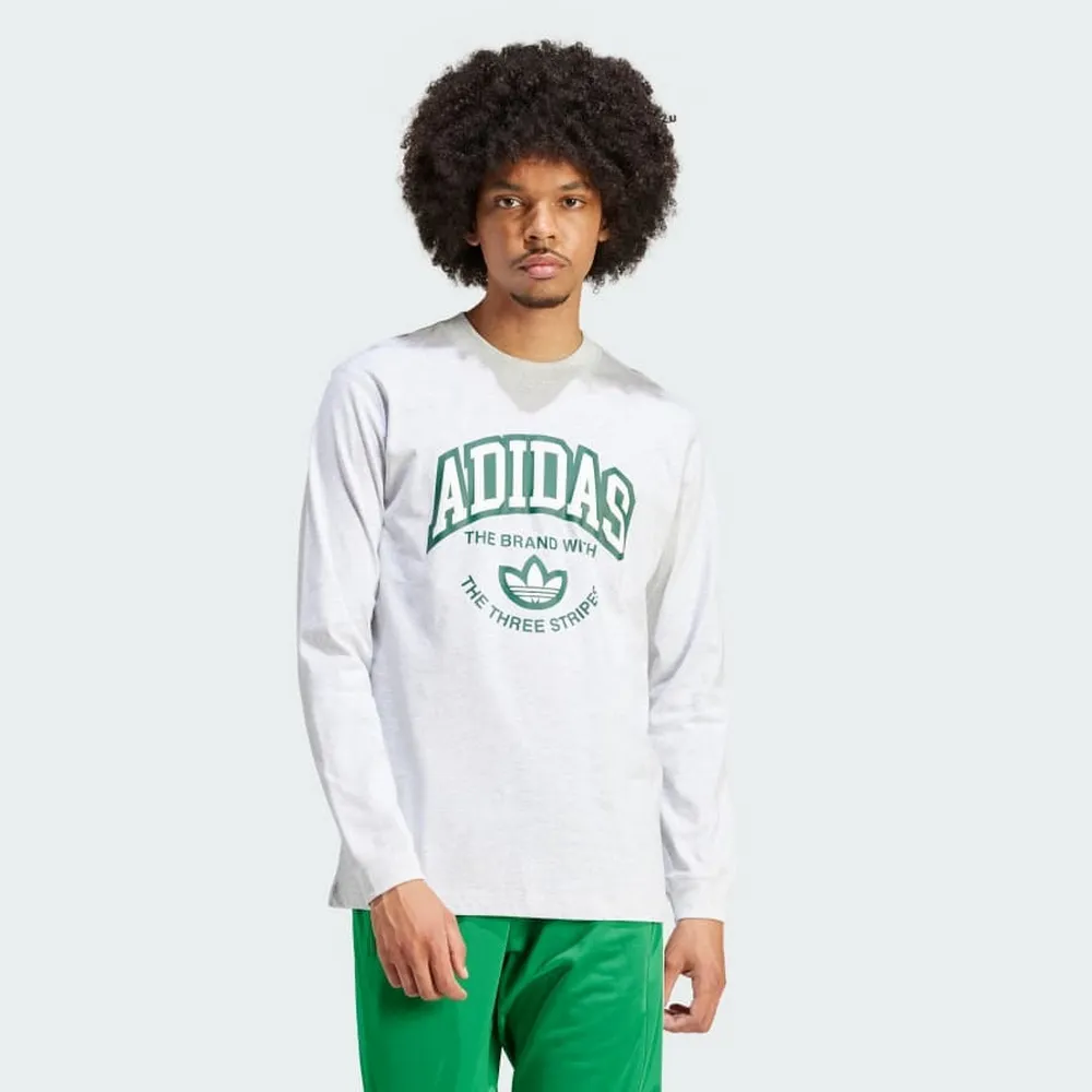 Adidas VRCT LS Tee IS0212 男 長袖 上衣 運動 休閒 三葉草 棉質 舒適 深藍 歷史價格詳細信息