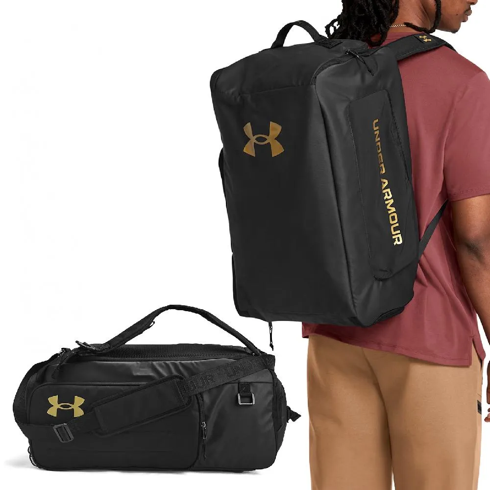 Under Armour 安德瑪 後背包 Contain Backpack 黑金 防潑水 15吋 筆電包 運動包 背包 UA 1378413001 歷史價格詳細信息