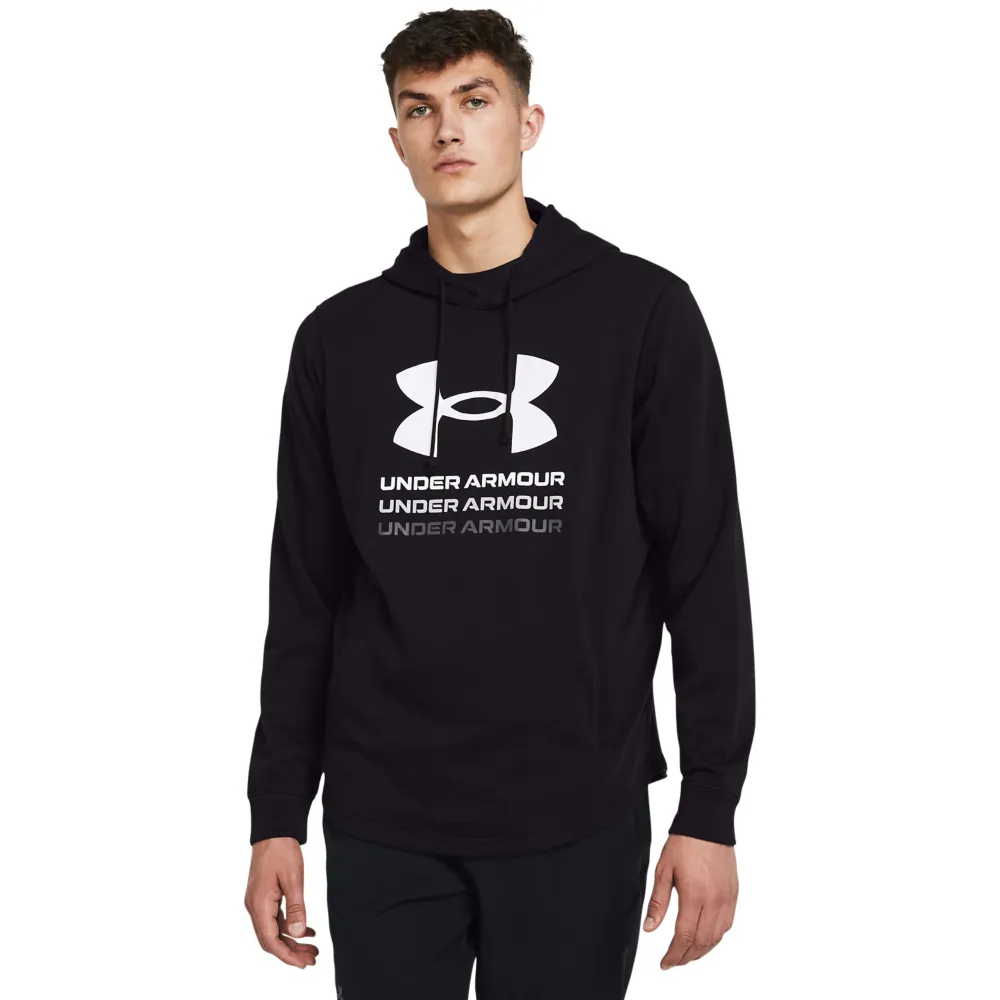 UNDER ARMOUR 男 長袖帽T Rival Terry 運動 休閒 大LOGO - 1361559-001 歷史價格詳細信息