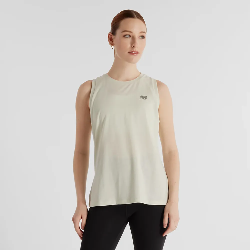 New Balance 背心 Achiever Tank Top 女款 白 無袖 寬版 快乾 NB 紐巴倫 WT31104SST 歷史價格詳細信息