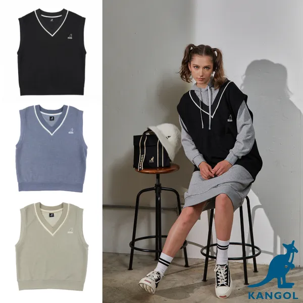 KANGOL 背心 白 針織 休閒 無袖 上衣 中性 6325148200 歷史價格詳細信息