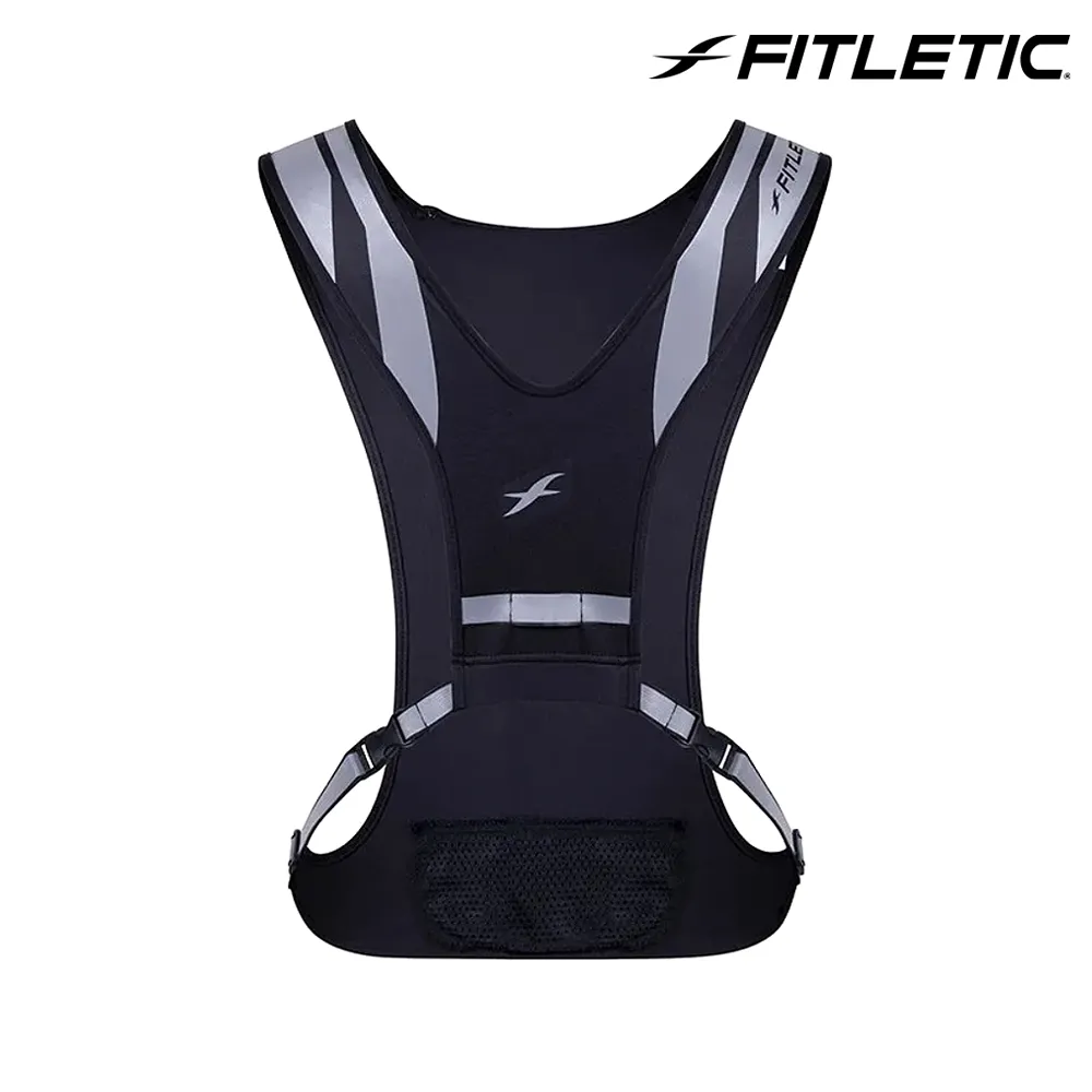 Fitletic 輕量跑步反光背心GLO VEST 黑色｜夜跑 路跑 慢跑 自行車 單車 機車族 歷史價格詳細信息