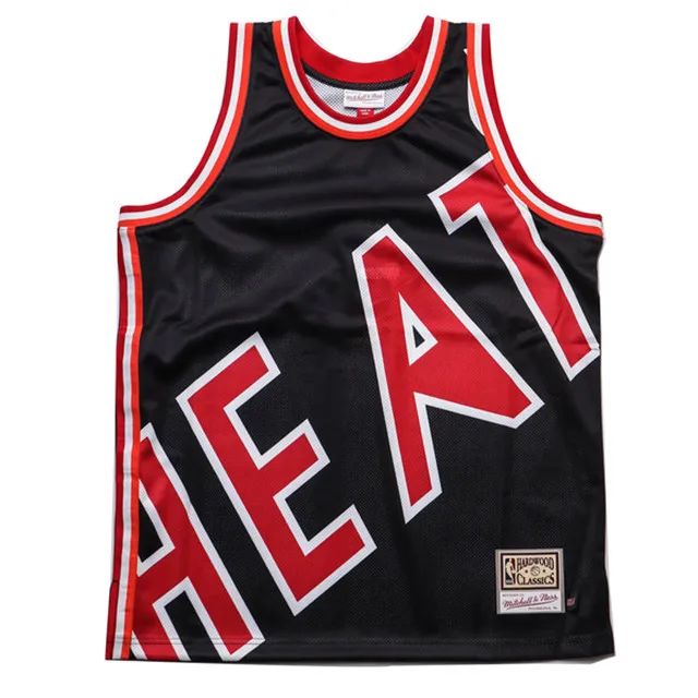 MITCHELL & NESS M&N 熱火 黑紅 背心 BIG FACE 球衣 MN20AJE01MH 歷史價格詳細信息