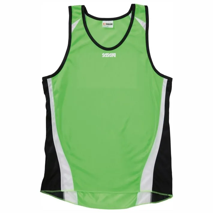 《Sasaki》排汗速乾專業田徑背心(正式徑賽專用)(黑/豔綠)/882039 歷史價格詳細信息