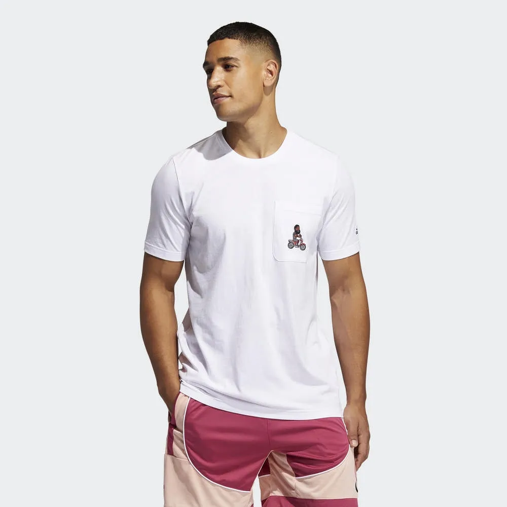 ADIDAS HARDEN 男 短袖上衣 白-GP3427 歷史價格詳細信息