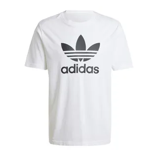 adidas_上衣 男款 短袖上衣 運動 三葉草 國際碼 TREFOIL T-SHIRT  黑 H06642 歷史價格詳細信息