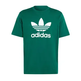 Adidas Trefoil T-Shirt IR7976 男 短袖 上衣 T恤 運動 經典 三葉草 基本款 綠 歷史價格詳細信息