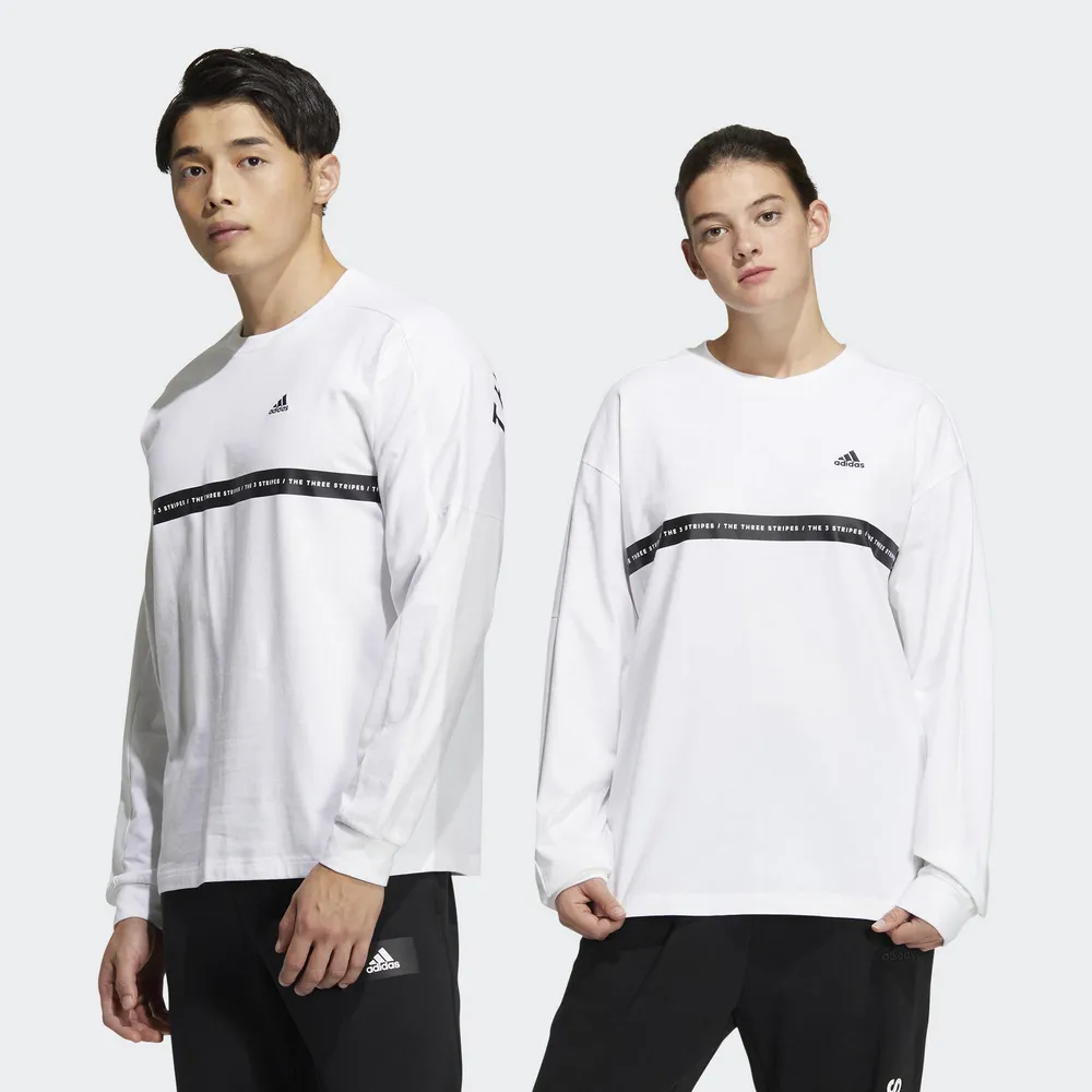 【ADIDAS】WORD L/S  TEE 長袖上衣 男女 白色-IK7344 歷史價格詳細信息